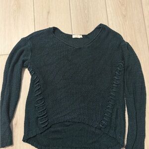 Harper Dark Green Crew Neck Sweater